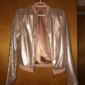 Elegant night out jacket in rose gold